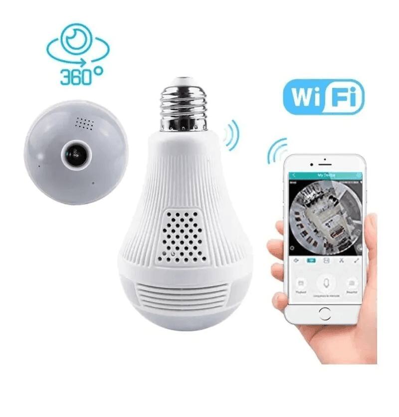 Lâmpada LED com câmera embutida 1080p Wi-Fi – SpyLED360™ - big mimo