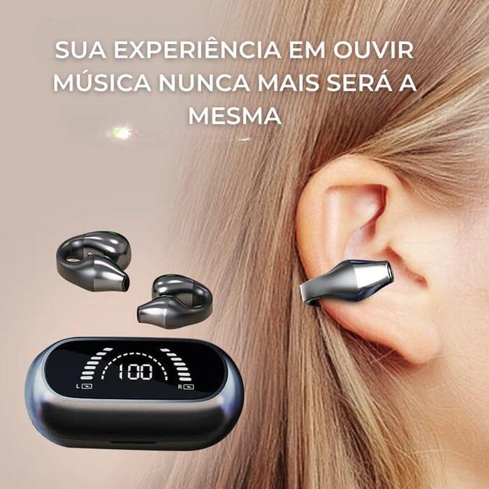 Fone De Ouvido Bluetooth - EarClips De Condução Óssea - big mimo