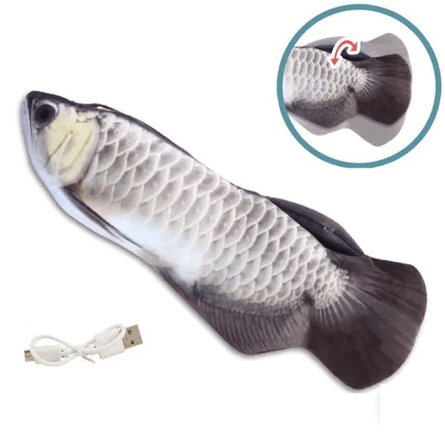 Peixe Interativo Elétrico Para Gatos – Carregamento USB 30cm - big mimo