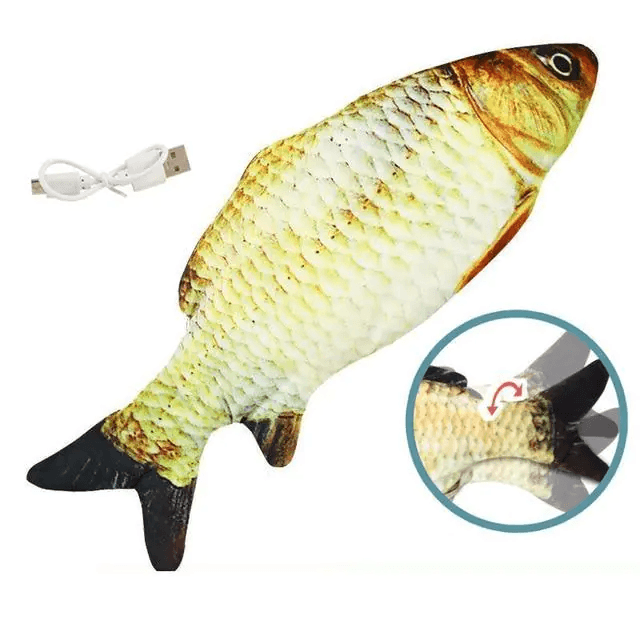 Peixe Interativo Elétrico Para Gatos – Carregamento USB 30cm - big mimo